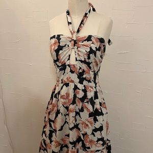 Tie Floral Maxi Dress